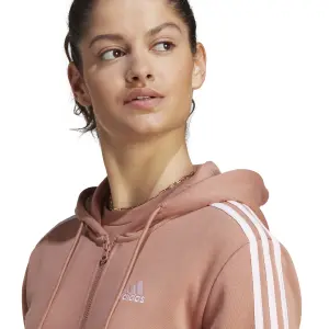 Felpa con cappuccio da donna adidas Essentials 3 Stripes image-6