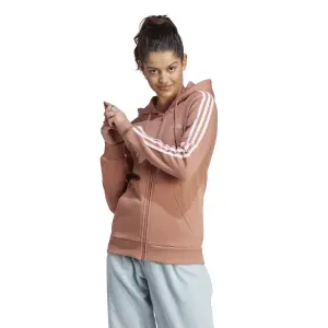 Felpa con cappuccio da donna adidas Essentials 3 Stripes image-1