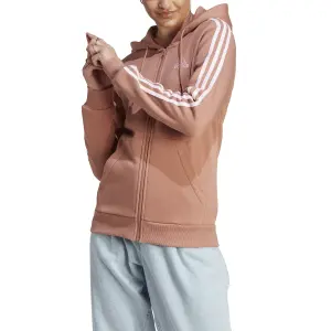 Felpa con cappuccio da donna adidas Essentials 3 Stripes image-2