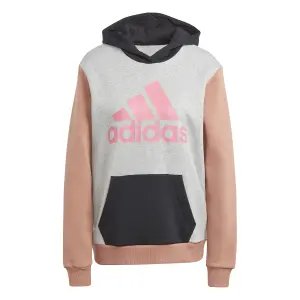 Felpa con cappuccio in pile donna adidas Essentials Boyfriend image-0