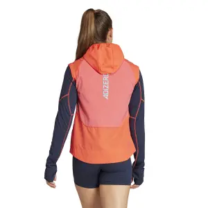 Women's half-zipped cross-country vest adidas Adizero image-2