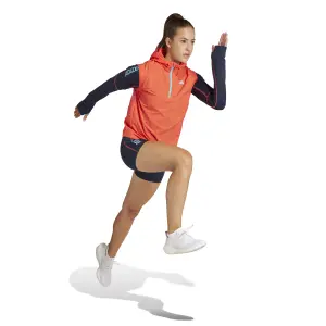 Women's half-zipped cross-country vest adidas Adizero image-3