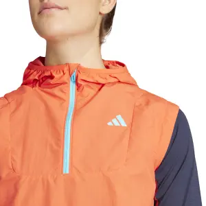 Women's half-zipped cross-country vest adidas Adizero image-4