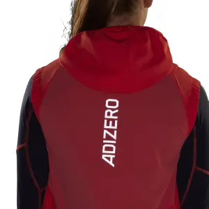 Women's half-zipped cross-country vest adidas Adizero image-5