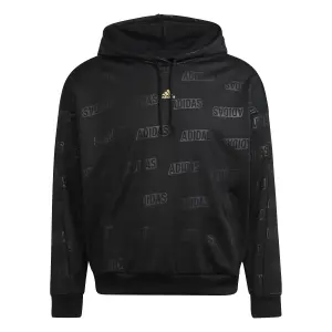 Damen-Sweatshirt mit Fleece-Kapuze mit geprägtem Monogramm adidas image-0