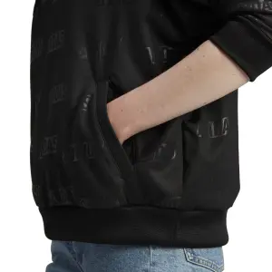 Damen-Sweatshirt mit Fleece-Kapuze mit geprägtem Monogramm adidas image-6