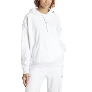 Women's embossed monogrammed fleece hoodie adidas image-3