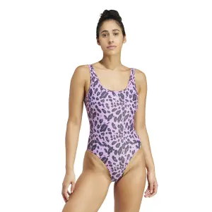 Maillot de bain 1 pièce imprimé animal dos en U femme adidas Essentials image-1