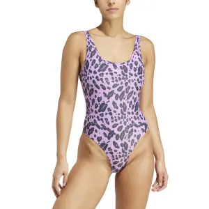 Maillot de bain 1 pièce imprimé animal dos en U femme adidas Essentials image-2