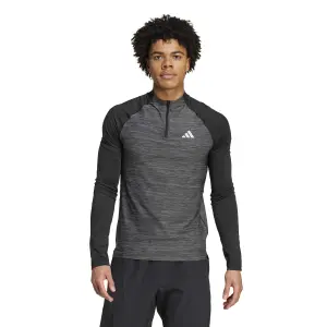 1/4-Trainingsoberteil mit Reißverschluss und 3 Streifen adidas Gym+ image-1