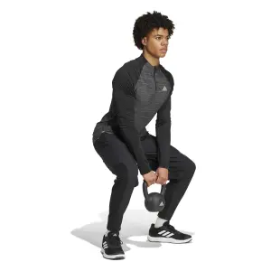 1/4-Trainingsoberteil mit Reißverschluss und 3 Streifen adidas Gym+ image-3