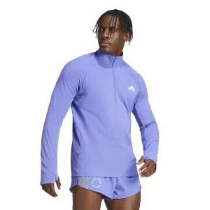 1/4 Zip long sleeve training top adidas Adizero image-1