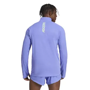 1/4 Zip long sleeve training top adidas Adizero image-2