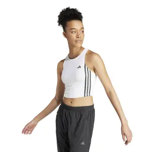 Tampo do tanque feminino adidas Own the Run 3-Stripes image-1