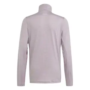 Maglietta da allenamento da bambino con 1/2 zip Adidas Aeroready image-1