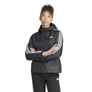 Damen wasserfeste Jacke mit Kapuze adidas Essentials 3 Stripes image-1