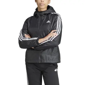 Damen wasserfeste Jacke mit Kapuze adidas Essentials 3 Stripes image-3