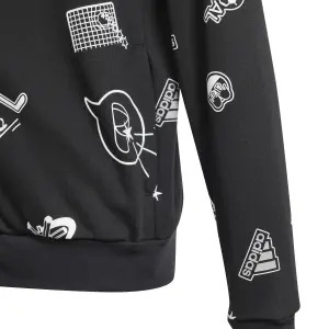 Hooded sweatshirt with zipper adidas Brand Love image-2