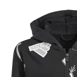Hooded sweatshirt with zipper adidas Brand Love image-4