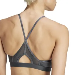 BH mit hohem Halt Frau adidas Aeroreact Train Essentials Tie-Dye Flower Print image-6