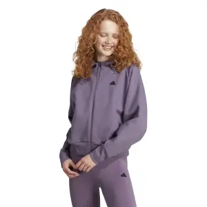 Casaco com capuz com fecho de correr para mulher adidas Z.N.E. image-1