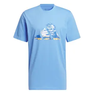 Camiseta adidas Blue Summer Logo Graphic image-0