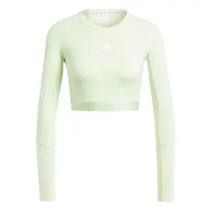 Maillot manches longues crop femme adidas Hyperglam image-0