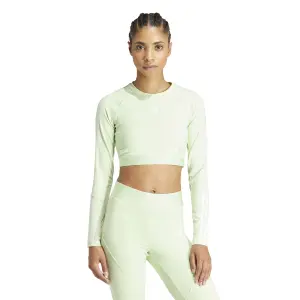 Maillot manches longues crop femme adidas Hyperglam image-1