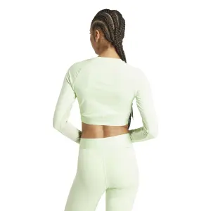 Maillot manches longues crop femme adidas Hyperglam image-2