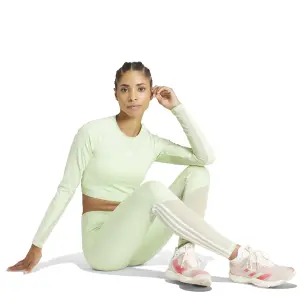 Maillot manches longues crop femme adidas Hyperglam image-3