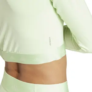 Maillot manches longues crop femme adidas Hyperglam image-4