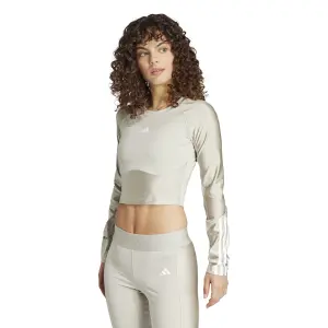 Crop-Trikot mit langen Ärmeln, Damen adidas Hyperglam Shine image-1