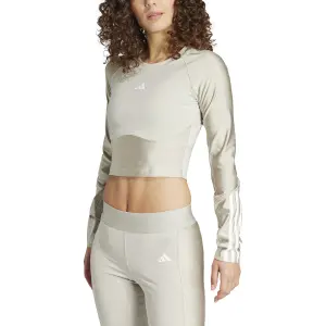 Crop-Trikot mit langen Ärmeln, Damen adidas Hyperglam Shine image-2