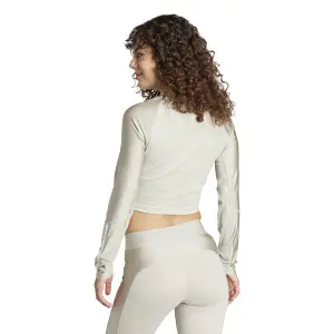 Crop-Trikot mit langen Ärmeln, Damen adidas Hyperglam Shine image-4