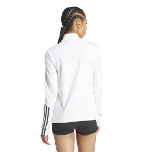 Top de treino feminino com fecho de correr de 1/4 adidas Hyperglam image-3