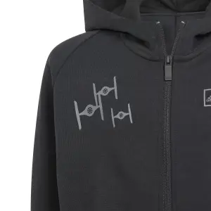 Sudadera con capucha y cremallera completa para niños adidas Star Wars Z.N.E image-3