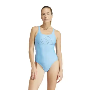 Dames zwempak uit 1 stuk adidas Big Bars image-1