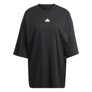 Camiseta bordada holgada de mujer adidas image-2