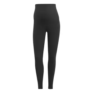 Women's 7/8 high-waisted ribbed maternity leggings adidas image-0