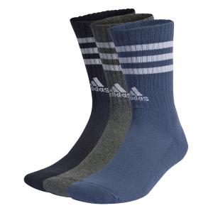 ip2639-children-s-socks-adidas-cushioned-crew-3-stripes-x3-legend-ink-preloved-ink-dark-grey-heather