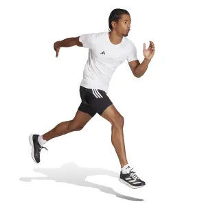 Pantalón corto 2 en 1 adidas Own the Run 3 Stripes image-2