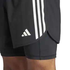 Pantalón corto 2 en 1 adidas Own the Run 3 Stripes image-4
