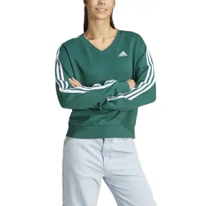 Women's v-neck sweatshirt adidas Essentials 3 Stripes image-3