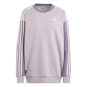 Felpa in pile a 3 strisce da donna adidas Essentials Oversized image-0