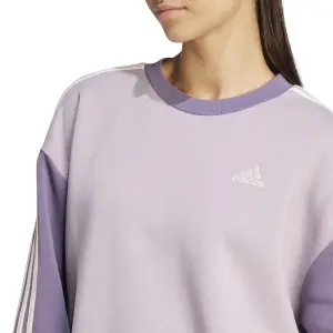 Felpa in pile a 3 strisce da donna adidas Essentials Oversized image-5