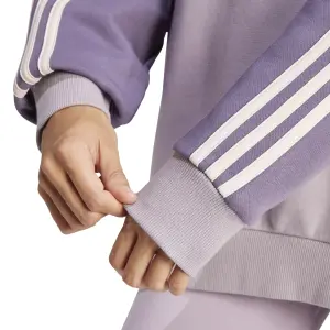 Felpa in pile a 3 strisce da donna adidas Essentials Oversized image-6