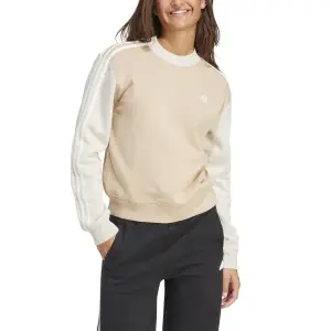 Felpa donna in cotone a mezzo collo adidas Essentials 3-Stripes image-3
