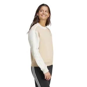 Felpa donna in cotone a mezzo collo adidas Essentials 3-Stripes image-2