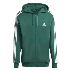 Fleece-sweatshirt med fuld lynlås adidas Essentials 3-Stripes image-0