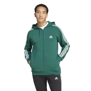 Fleece-sweatshirt med fuld lynlås adidas Essentials 3-Stripes image-1